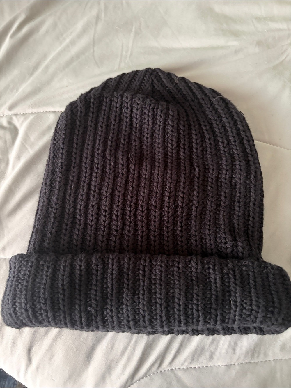 Love Your Melon Black Chunky Knit Beanie